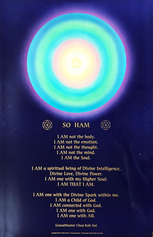 I AM the Soul (So Ham) Poster | Pranic Healing Foundation of the ...